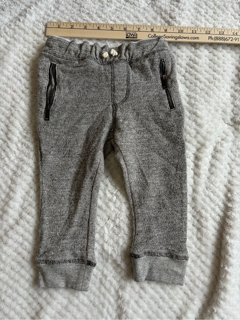 Zara Kids Gray Knit Jogger Pants